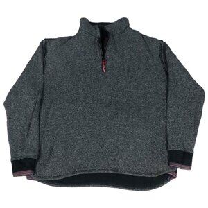 Robert Graham 1/4 Zip Gray Lightweight Sweater Adult Size Large‎